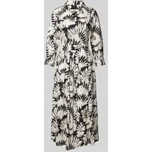 Maxi-jurk met strikceintuur, model 'JULENE'