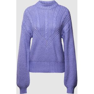 Gebreide pullover met opstaande kraag, model 'NOVA STELLA'