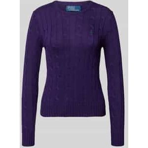 Gebreide pullover met labelstitching, model 'JULIANNA'