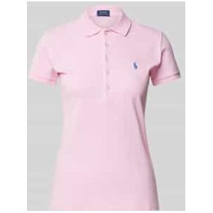 Poloshirt met labelstitching, model 'JULIE'