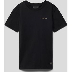 T-shirt met labelprint, model 'Inaro'