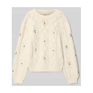Only - FLOWER - Kinderpullover - Regular Fit - Ajourpatroon