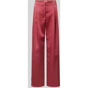 Wide leg pantalon met bandplooien