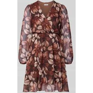 Mini-jurk met V-hals, model 'Ni44mi'