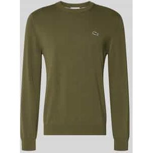 Lacoste - Sweater Crewneck - Groen - Heren Trui - Regular-fit