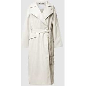 Trenchcoat met strikceintuur, model 'GLOSSY'