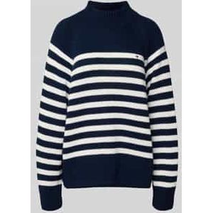 TOMMY HILFIGER - Trui - Blauw/Wit - Gestreept - Lange Mouwen
