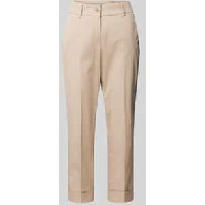 Slim fit chino met verkort model, model 'DORA'