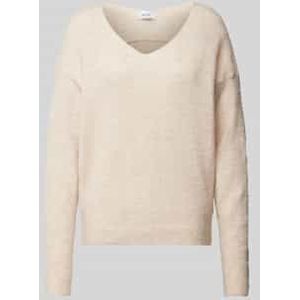 Gebreide pullover met V-hals