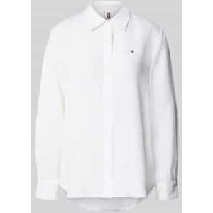 Regular fit overhemdblouse van puur linnen