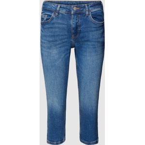 Capri-jeans met labeldetail