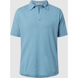 Poloshirt met linnen, model 'Truane'