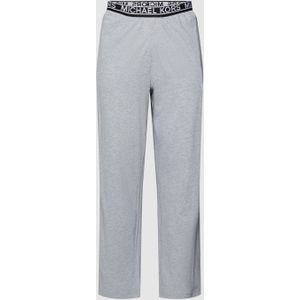 Sweatpants van puur katoen met elastische band met logo