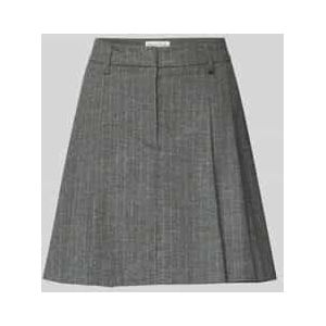 Uitlopende minirok van wolmix