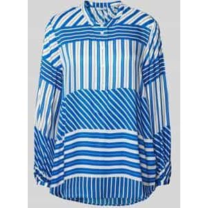 Seidensticker - Damesblouse - Middenblauw - Viscose - Regular Fit