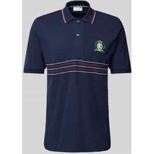 Classic fit poloshirt met labelstitching