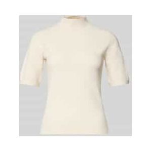 Gebreid shirt met opstaande kraag