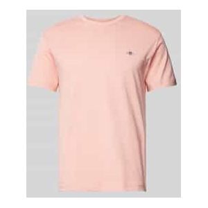 Regular fit T-shirt in gemêleerde look