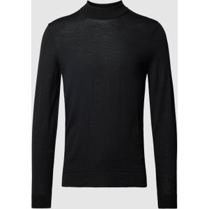 Gebreide pullover met opstaande kraag, model 'Marek'