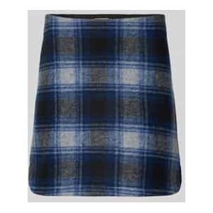 Minirok in all-over look, model 'WOOLY CHECK'