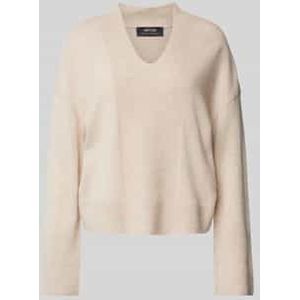 Gebreide pullover met ribboorden