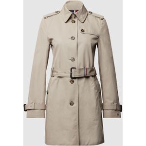 Trenchcoat met loopsplit