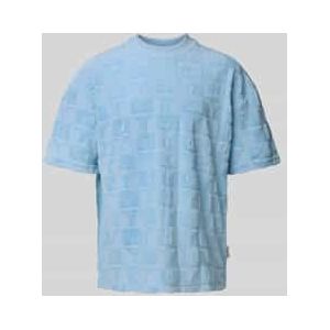 Loose fit T-shirt met opstaande kraag