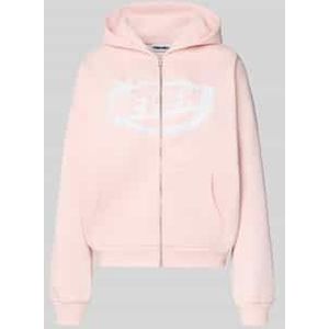 Sweatjack met logo en kangoeroezak