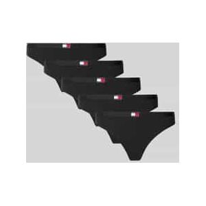 Tommy Hilfiger - FLAG THONG - Tanga - Zwart - Set van 5 stuks