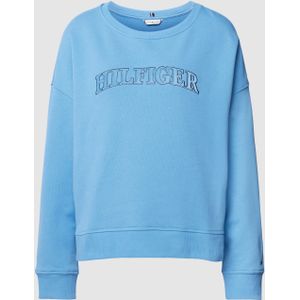 Sweatshirt met labelstitching, model 'TONAL'