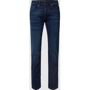Tapered fit jeans met stretch, model 'Taber'