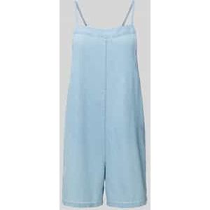 Loose fit playsuit van chambray met vierkante hals, model 'ABIOLA'