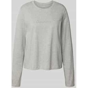 Shirt met lange mouwen en labelstitching