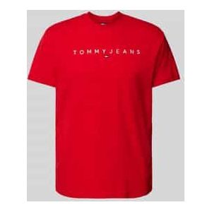 T-shirt met labelprint