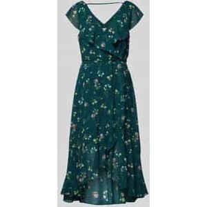 Midi-jurk in wikkellook