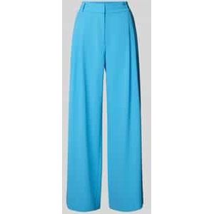 Wide leg stoffen broek met bandplooien