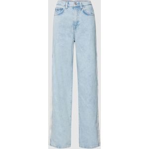 Loose fit jeans met labelpatch, model 'CLAIRE'