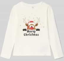 ONLY MINI - Top - Glitterdetail - Lange Mouwen - Regular Fit