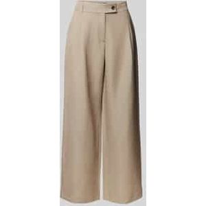 s.Oliver - Broek - Linnenblend - Relaxte Pasvorm - Extra Wijde Pijpen