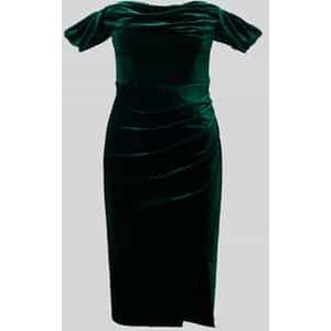 Cocktailjurk in off shoulder-look