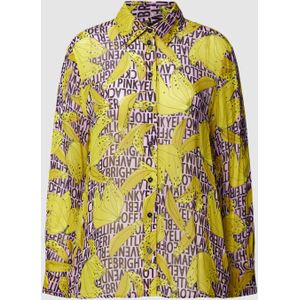 Overhemdblouse met all-over print