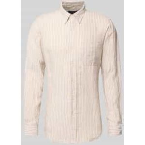 Regular fit vrijetijdsoverhemd van puur linnen