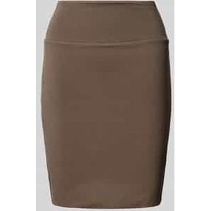 Knielange rok met elastische band, model 'PENNY'