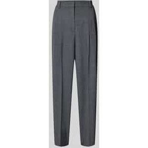 Stoffen broek met plooien, model 'EMILIE TRACK'