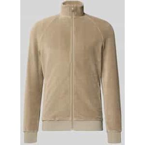 Sweatjack met opstaande kraag