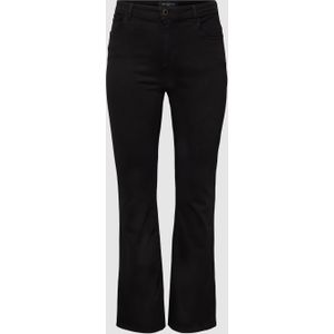 PLUS SIZE high waist jeans met labelpatch, model 'CARSALLY'