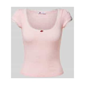 T-shirt in gebreide look, model 'POINTELLE'