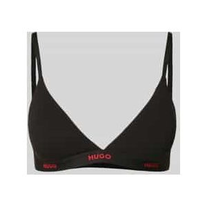 HUGO - Triangel-bh - Zwart - Stretch-katoen met Logo-onderborstband