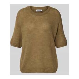 Loose fit gebreide pullover met wol