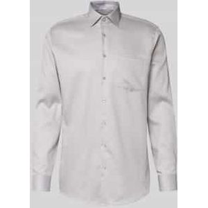 Regular fit zakelijk overhemd van katoen met kentkraag